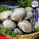 北海道厚岸産　スーパーあさり（Lサイズ）1kg　　【アサリ・あさり・浅利】　お届け：2024年4月～7月中旬まで