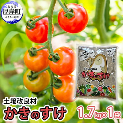 ガーデニング・農業人気ランク13位　口コミ数「0件」評価「0」「【ふるさと納税】土壌改良材 かきのすけ 1.7kg×1袋　【 園芸 家庭菜園 花 壇土 改良 ミネラル豊富 牡蠣の殻 酸性土壌を中和 肥料 野菜 木 植え付け前に土とよく混ぜて 】」