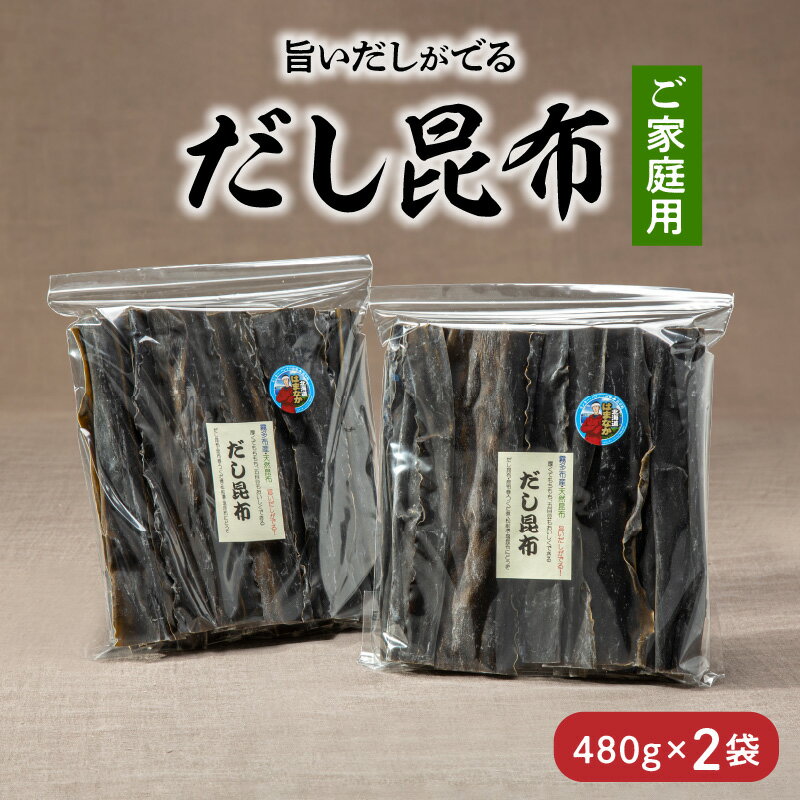 【ふるさと納税】数量限定 ご家庭用 大袋 だし昆布 480g × 2袋 こんぶ 北海道 浜中町 ガッカラコンブ 1等級 鳥居商店 出汁 昆布 和食 煮物 つくだ煮 調味料 国産 食品 海産物 水産物 天然 厚葉昆布 おすすめ お取り寄せ グルメ 送料無料