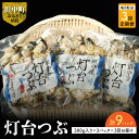 【ふるさと納税】【定期便 3ヵ月連続】 ツブ貝 灯台つぶ 300g × 3パック 3回 合計9パック 国産 新鮮 へた処理済 ボイル 灯台つぶ貝 むき身 海鮮 炊き込みご飯 北海道 浜中町 お取り寄せ グルメ 海産物 魚介類 貝 冷凍 真空パック 送料無料