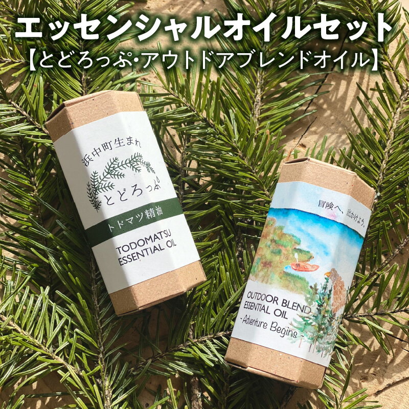 【ふるさと納税】エッセンシャルオイル オイル トドマツ 精油 とどろっぷ アウトドアブレンドオイル 10ml 100％ ナチュラル リラックス リフレッシュ 虫対策 ユーカリ レモン ハッカ ローズマリー シダーウッド パチュリ お取り寄せ 北海道 浜中町 送料無料