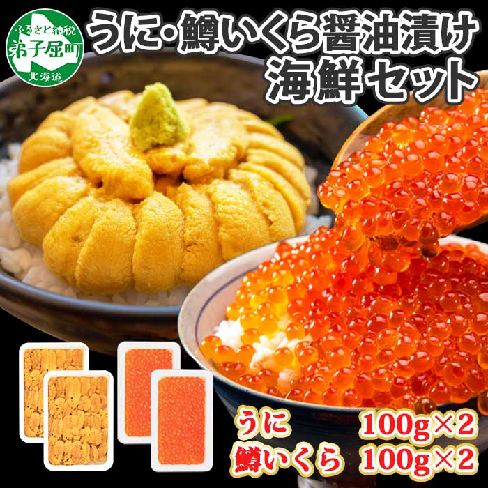 【ふるさと納税】1361. うに 200g 鱒いくら醤油漬け 200g 計400g セット ウニ チリ産 冷凍 雲丹 ますいくら 鱒 イクラ いくら いくら醤油漬け 海鮮 海鮮丼 北海道 弟子屈町 19000円