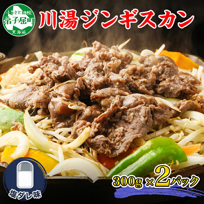 【ふるさと納税】1975. ジンギスカン 塩ダレ 300g 2パック 羊肉 焼肉 味付け肉 BBQ バーベキュー お取り寄せ 冷凍 郷土料理 プレゼント 贈り物 gift 送料無料 15000円 北海道 弟子屈町