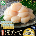 【ふるさと納税】 3170. ホタテ貝柱 800g 100g×8 ほたて 生食 帆立 刺身 小分け 海鮮 おつまみ 酒の肴 魚介 冷凍 北海道産 ほたて貝柱 肉...