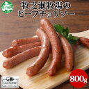 【ふるさと納税】 3140. 牧之瀬牧場 放牧牛 ビーフチョリソー 400g ×2個 計800g 化粧箱 チョリソー 牛肉 ビーフ 放牧牛 BBQ ソーセージ ...