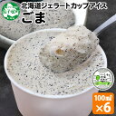 【ふるさと納税】 2334. くりーむ童話 カップアイス ごま 100ml×6個 アイスクリーム アイス 黒ゴマ 胡麻 黒ごま 手作り スイーツ おやつ ご褒美...