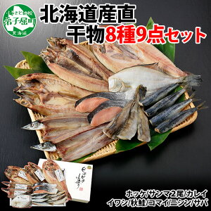 【ふるさと納税】343.北海道産直 ふっくらやわらか 干物 9点セット 真ホッケ サンマ カレイ イワシ 秋鮭 コマイ ニシン サバ 秋刀魚 宗八鰈 鰯 鮭 鰊 鯖 海鮮 ほっけ 加藤水産 北国からの贈り物 弟子屈町 20000円