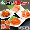 4位! 口コミ数「1件」評価「5」1983.魚卵 食べ比べ 4種セット 計600g いくら醤油漬け イクラ いくら 明太子 めんたいこ 鱈子 タラコ とびっこ醤油漬け とびこ･･･ 