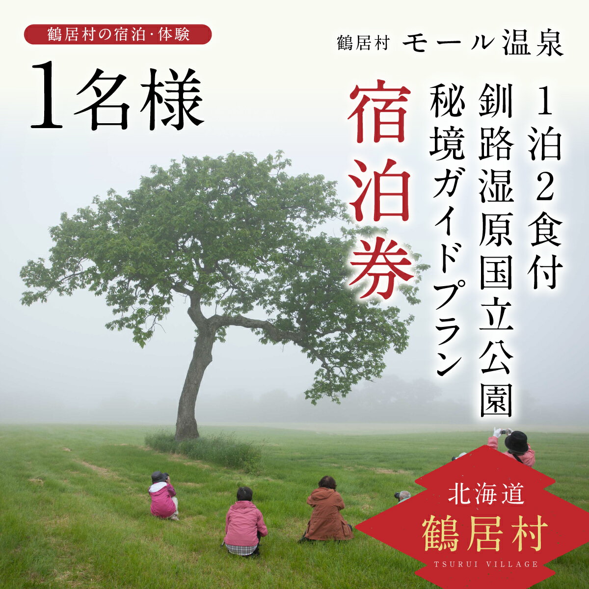 【ふるさと納税】 北海道 鶴居村 モール 温泉 HOTEL TAITO 宿泊券 「1泊2食付 釧路湿原 国立公園 秘境 ガイドプラン(1名様)」 観光 トラベル ホテル 旅館 旅行 宿泊 アクティビティ