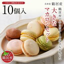【ふるさと納税】 北海道 鶴居村 小さなケーキ屋さん が作った大きな マカロン 5種 詰め合わせ セット 10個入りスイーツ 人気 おしゃれ プレゼント 手土産...