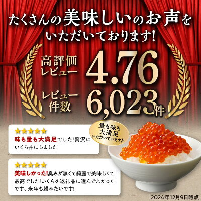 【ふるさと納税】【定期便】 高評価 4.77 2回/3回/4回/6回お届け いくら醤油漬 (鮭卵) 定期便 400g (200g×2) ×2回/3回/4回/6回 ふるさと納税 いくら イクラ 海鮮 鮭いくら 鮭イクラ 醤油漬け 鮭 魚卵 魚 魚介 小分け 人気 いくらの町 北海道 白糠町 - Image 3