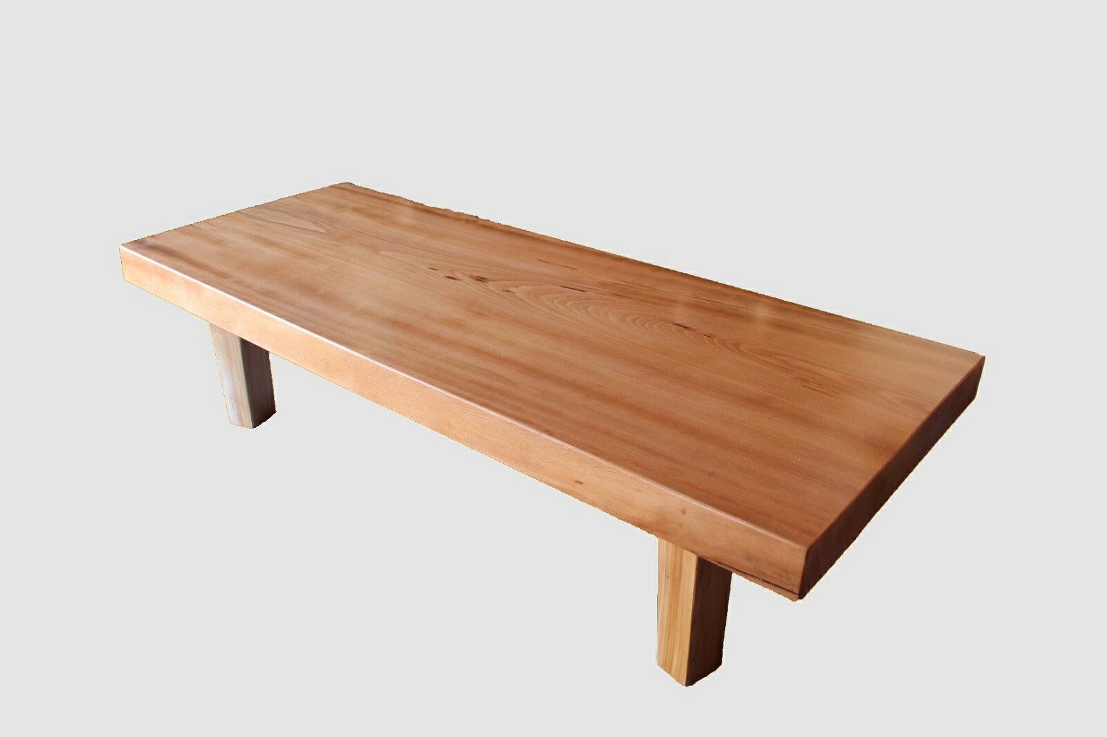 【ふるさと納税】[55]座卓（テーブル）カツラ・一枚天板【厚さ約6.5cm】ローテーブル　手作り