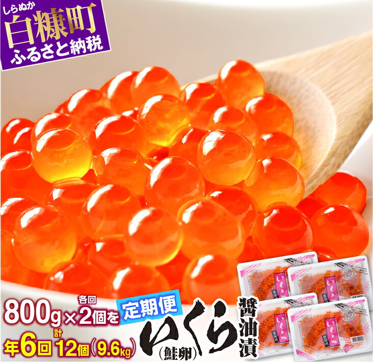 【ふるさと納税】年6回（各回2個）！いくら醤油漬（鮭卵） ふるさと納税 いくら 定期便 【800g（200g×2×2）×2個×6回（2月・4月・6月・8月・10月・12月）】 お楽しみ グルメ 食べ物のサムネイル
