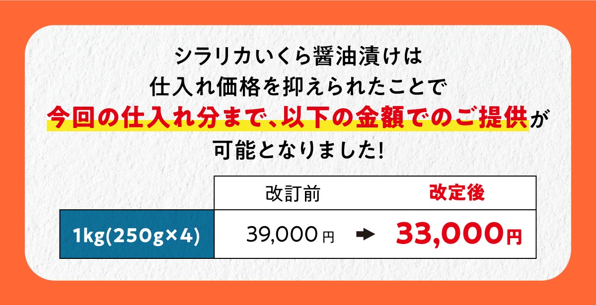 【ふるさと納税】お試し寄付金額 ＼総合1位／ シラリカいくら【醤油漬け】 1kg (250g×4パック) 北海道産 鮭 いくら 醤油漬け イクラ 北海道 ふるさと納税 海鮮 いくら 小分け 大容量 ランキング 人気 白糠町