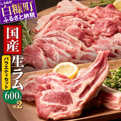 楽天ふるさと納税　【ふるさと納税】ラム肉焼肉ステーキセットA 1.2kg (600g×2パック) オリジナルスパイス10g付き ふるさと納税 北海道産 国産 ラム肉 生ラム肉 羊肉 ラムチョップ スペアリブ ステーキ 焼肉 ジンギスカン 冷蔵 グルメ 食べ物 北海道 白糠町