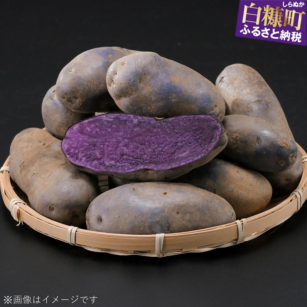 【ふるさと納税】無農薬じゃがいも（シャドークイーン）【5kg】