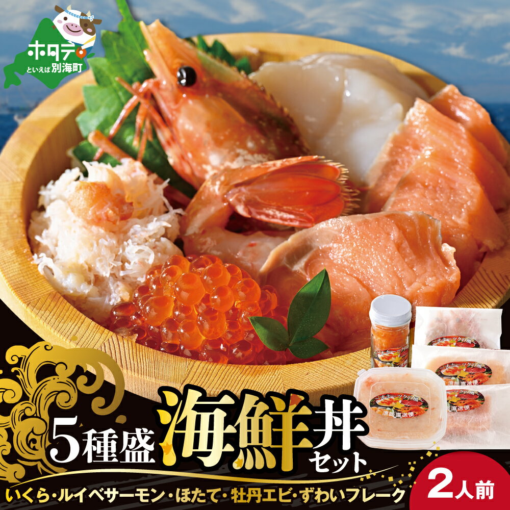 【ふるさと納税】【緊急支援品】北海道海鮮丼セット:2人前（ ふるさと納税 海鮮 北海道 ふるさと納税 海鮮丼 北海道 ふるさと納税 魚介 北海道 魚介類 北海道 ふるさと 海鮮 丼 ふるさと 魚介 海鮮丼セット 海の幸 ほたて いくら 鮭 ）のサムネイル