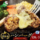 【ふるさと納税】チーズがとろける! チーズインハンバーグ (120g×3個)( ふるさと納税 ハンバーグ 牛肉 ふるさと納税 ハンバーグ チーズ ふるさと納税 ...