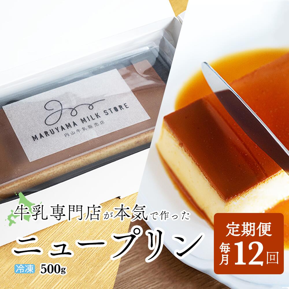 21位! 口コミ数「0件」評価「0」【定期便】濃厚プリン　New Pudding（ニュープディング）（500g×1本）×12ヶ月【be152-0931-100-12】(プリン ･･･ 