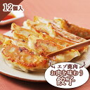 【ふるさと納税】エゾ鹿肉 お肉を味わう餃子 12個入 ジビエ 鹿肉 餃子 アイヌネギ あらびき お取り寄せ 冷凍 時短 料理 大和殿 ふるさと納税 北海道 中標...