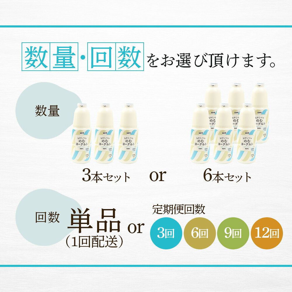 【ふるさと納税】【内容量&お届け回数が選べる！】北海道 のむヨーグルト900ml×3本～6本 ヨーグルト のむヨーグルト 乳製品 健康 無添加 免疫力アップ 善玉菌 整腸 カルシウム 美容 美肌 疲労回復 朝食 スイーツ ふるさと納税 北海道 中標津町 中標津