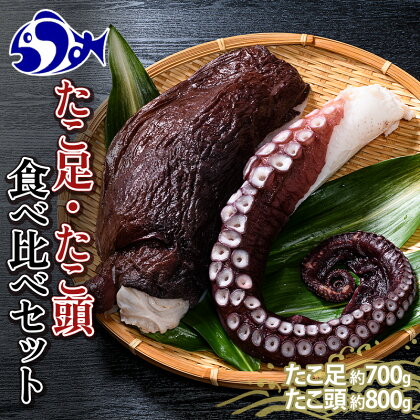 たこ足・たこ頭食べ比べセット 北海道 知床 羅臼 刺身 海鮮 魚介類 海産物 魚介 生産者 支援 応援 F21M-823