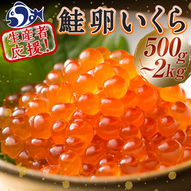 【ふるさと納税】レビューキャンペーン 実施中 容量が選べる いくら （鮭卵） 500g 1kg 1.5kg 2kg 冷...