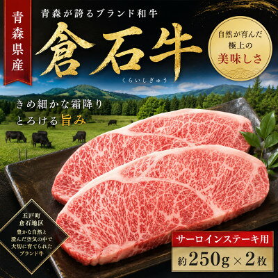 A4 ランク以上 あおもり 倉石牛 サーロインステーキ 約250g×2枚[配送不可地域:離島]