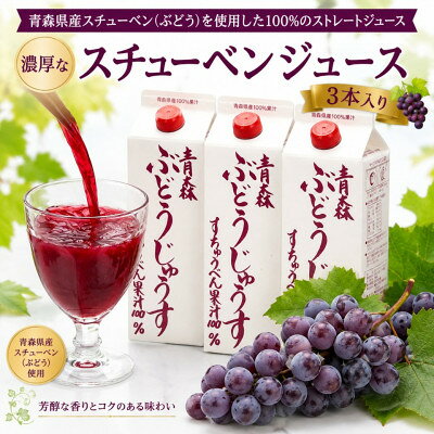 スチューベンジュース1L×3本入り