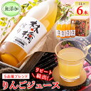 【ふるさと納税】無添加5品種ブレンドりんごジュース 1L×6本【1074184】