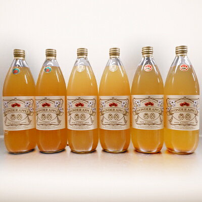 【ふるさと納税】青森市産　カルネ　りんごジュース　3種6本セット_A310【1076430】