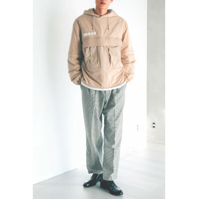 【ふるさと納税】[KAPOK KNOT] カンガルーパーカー UNISEX ベージュMサイズ 1着 カポック ダウン【1362907】