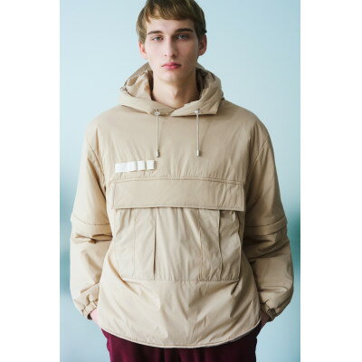 【ふるさと納税】[KAPOK KNOT] カンガルーパーカー UNISEX ベージュMサイズ 1着 カポック ダウン【1362907】