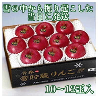 【ふるさと納税】希少なりんご!　青森雪貯蔵りんご(サンふじ)　3kgセット【離島・沖縄配送不可】【配送不可地域：離島・沖縄県】【1423601】のサムネイル