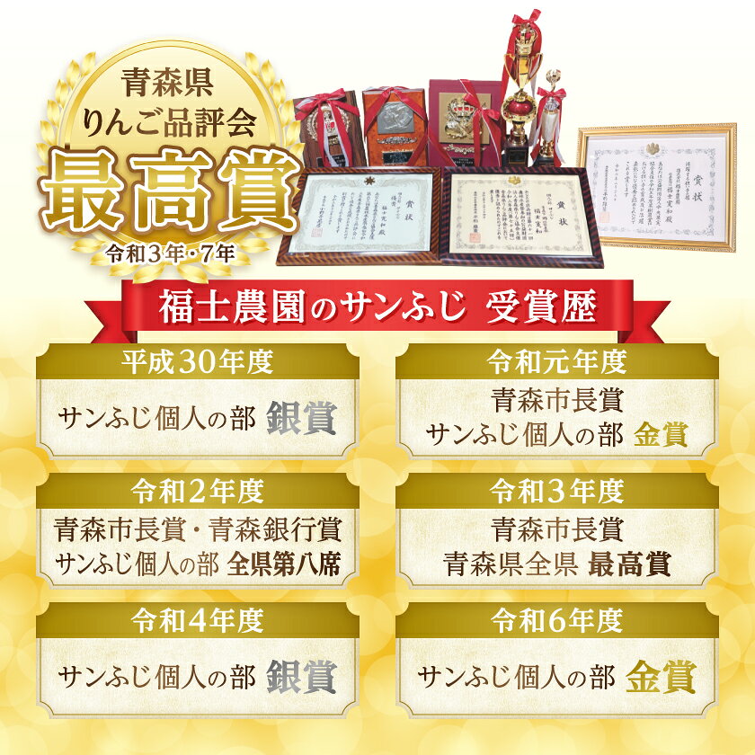 【ふるさと納税】【りんご品評会最高賞】「サンふじ」約3kg・糖度14度以上保証・訳あり 家庭用 りんご_ りんご 林檎 リンゴ サンふじ 果物 くだもの フルーツ 青森 りんご品評会 青森市長賞 訳あり 規格外 傷 不揃い おすすめ 【配送不可地域：離島】【1106865】