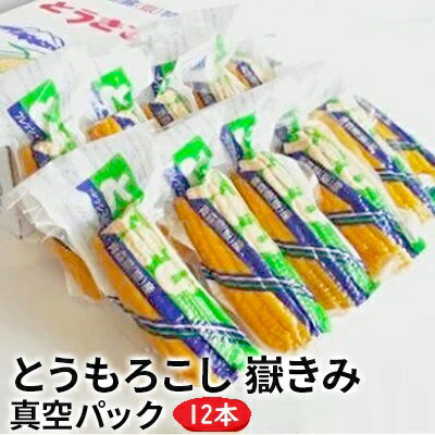 楽天ふるさと納税　【ふるさと納税】嶽きみ真空パック家庭用　食べきりサイズ×12本　【野菜・とうもろこし・加工食品・トウモロコシ】