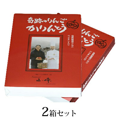 奇跡のりんごかりんとうBOX 2箱セット　【和菓子・スイーツ・和菓子】　お届け：※月曜日　及び　12/28～1/5　4/25～5/5　8/13　を除く