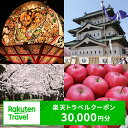 【ふるさと納税】青森県弘前市の対象施設で使える 楽天トラベルクーポン 寄附額100,000円(30,000円クーポン) 桜 花見 青森 東北 宿泊 宿泊券 ホテル 旅館 旅行 旅行券 観光 トラベル チケット 旅 宿 券