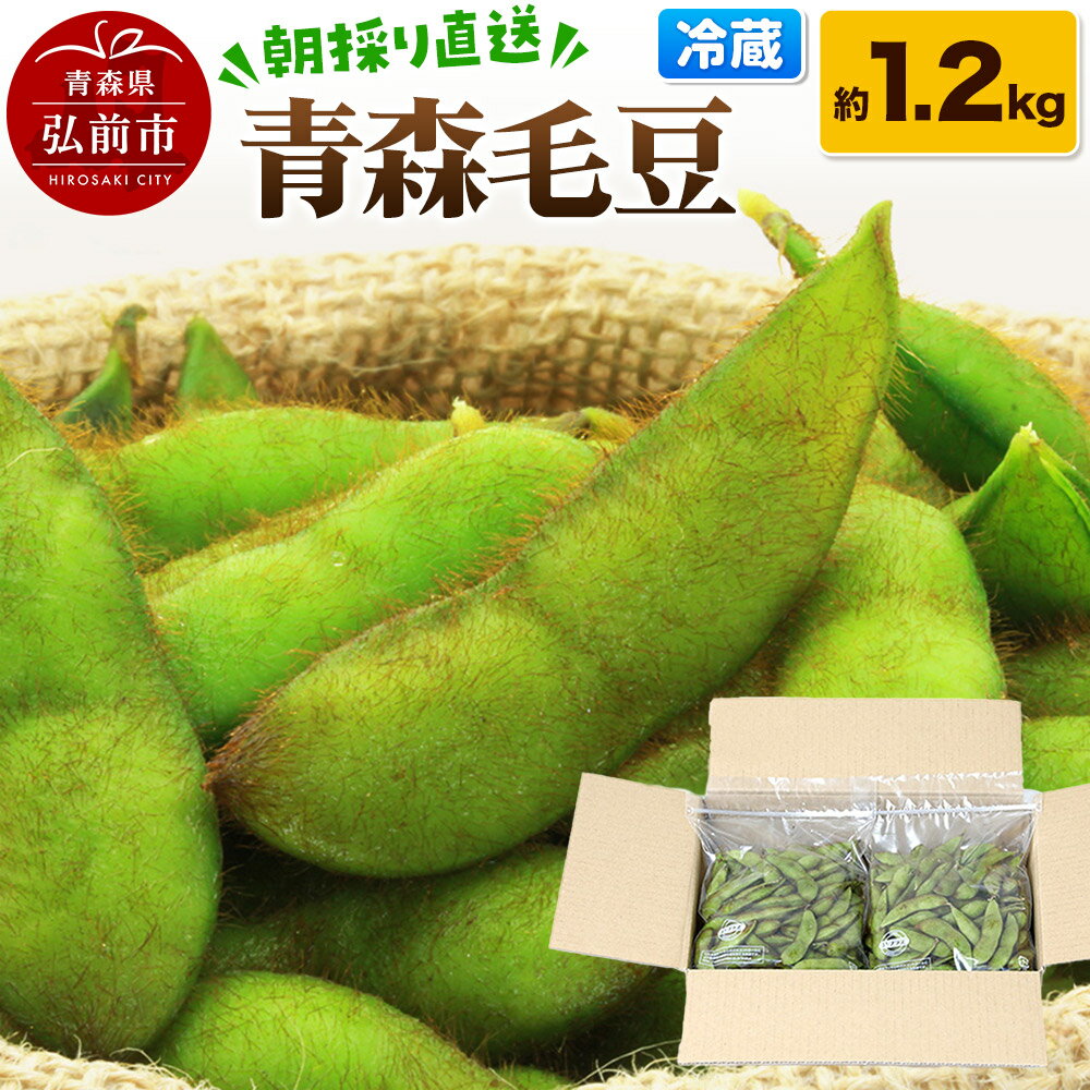 【ふるさと納税】【朝採り直送 令和7年度】青森毛豆 約1.2kg 青森・津軽の秋を味わう栗のような濃厚なうまみの枝豆
