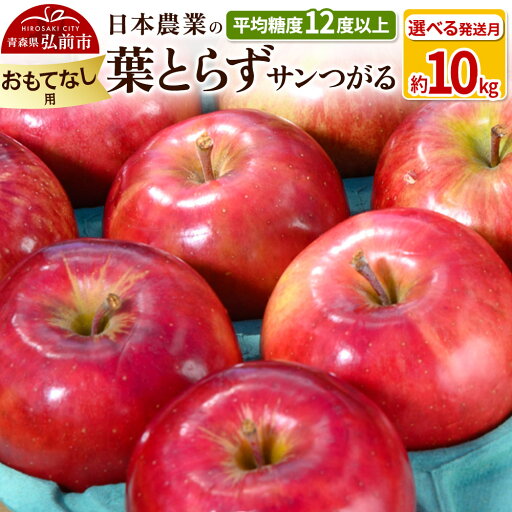 【ふるさと納税】りんご 【先行受付】平均糖度12度以上! 葉とらずサンつがる 約10kg おもてなし用【選べる発送月】 【ふるさと納税】りんご 【先行受付】平均糖度12度以上! 葉とらずサンつがる 約10kg おもてなし用【選べる発送月】