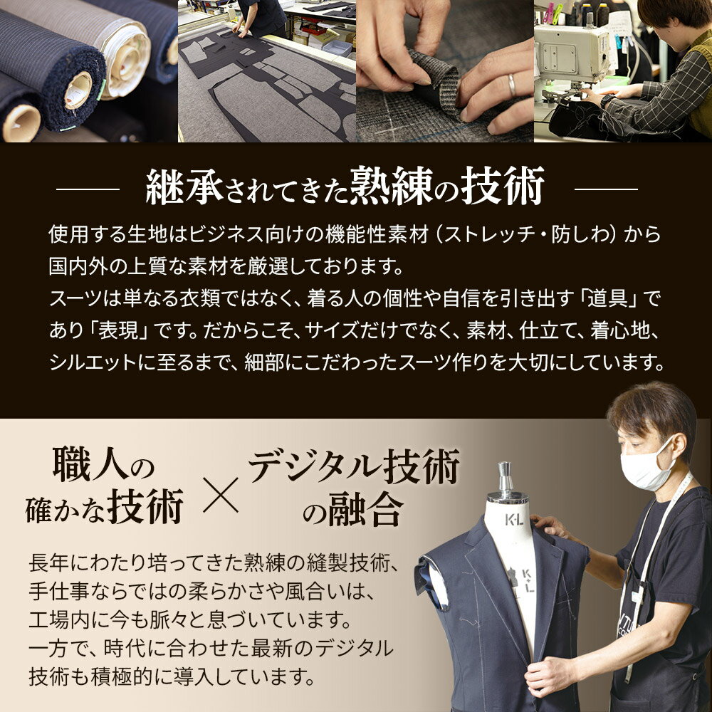 【ふるさと納税】 【全国4ヶ所で採寸可能】イージーオーダースーツ（メンズ）1着 お仕立券B（60,000円相当）