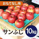 【ふるさと納税】【25年11月より順次発送】平均糖度13度以上! サンふじ 約10kg おもてなし用【配送不可地域:沖縄県】【1611202】