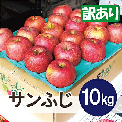 【ふるさと納税】【26年3月より順次発送】平均糖度13度以上! サンふじ 約10kg 訳あり【配送不可地域:沖縄県】【1611224】