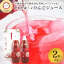 7位! 口コミ数「0件」評価「0」りんごジュース　中まで赤〜いりんごジュース1L×2本　【飲料類・果汁飲料・りんご・ジュース・りんごジュース・ジュース】