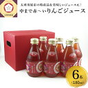 りんごジュース　中まで赤〜いりんごジュース180ml×6本　