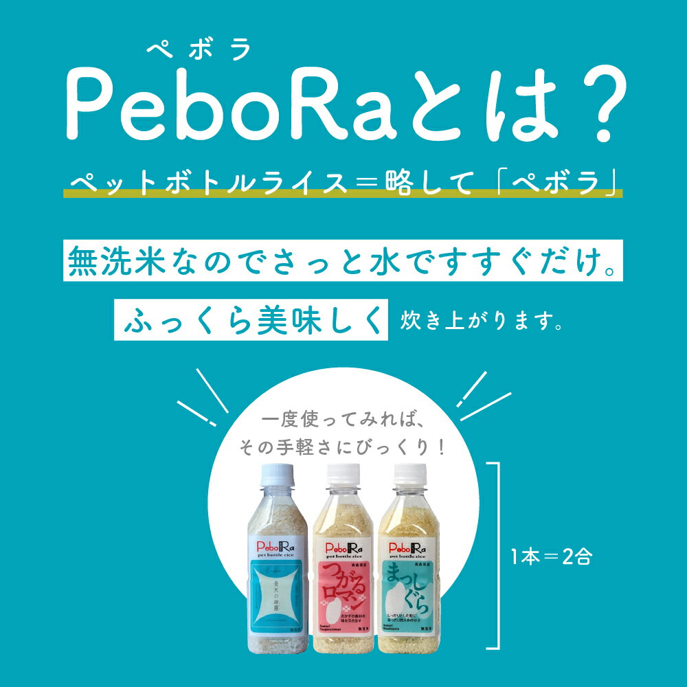 マイスターおすすめの銘柄を是非一度！　【ふるさと納税】令和7年産 無洗米 青天の霹靂 2合 (300g) 3本 / 24本 / 特A 米 ペットボトル 贈り物 ギフト 贈答 常温保存 備蓄 晴天の霹靂 お米 青森県 五所川原市