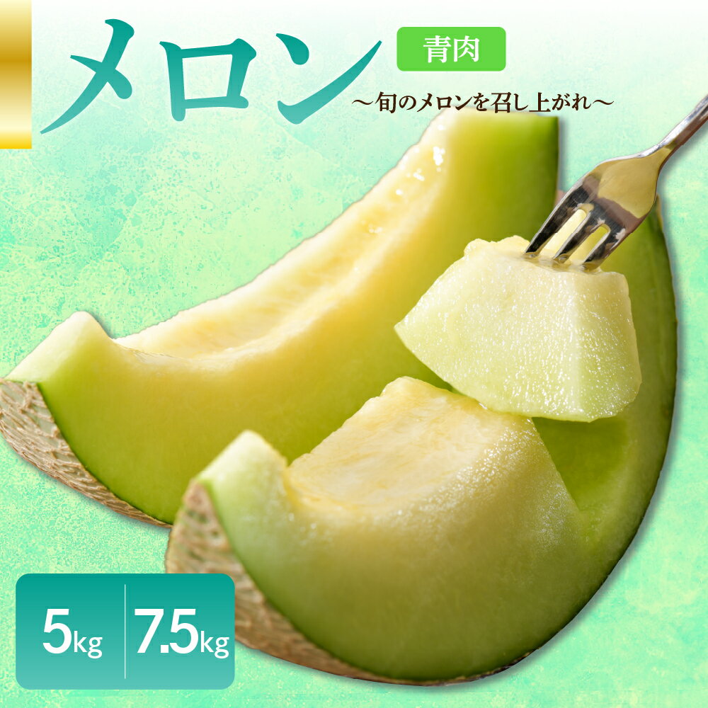 【ふるさと納税】【ふるさと納税】【 2025年 先行予約 】 秀~優 メロン 青肉 選べる 5kg / 7.5kg 程度 五所川原 青森 【選べる配送時期】 ふるさと納税 メロン 5キロ 7.5キロ めろん 予約 7月 8月 フルーツ 果物 詰め合わせ 旬 くだもの 津軽 送料無料 お中元 お盆 夏