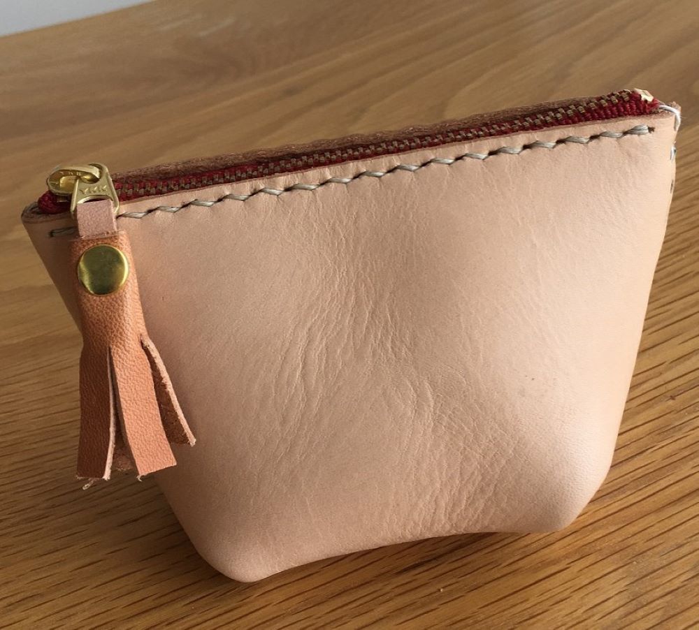 【ふるさと納税】【選べるカラー】 本革レザーポーチ ファスナーケース Sサイズ 雑貨・日用品 青森県 五所川原市