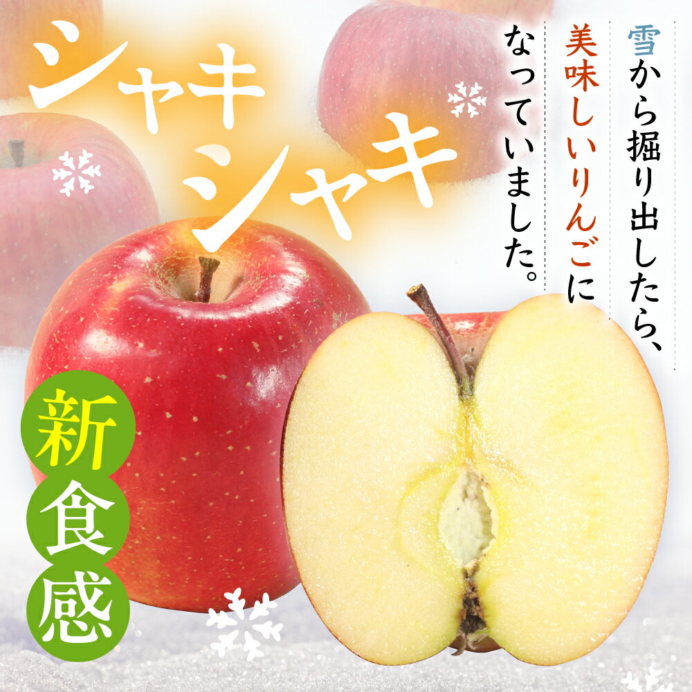 【ふるさと納税】雪室りんご サンふじ 2kg 程度 (5～6個程度)【2026年3月上旬〜下旬 順次発送】 冷蔵便 お取り寄せ 果物 フルーツ くだもの リンゴ 林檎 デザート 東北 青森 2キロ ふるさと納税 りんご 一人暮らし 夫婦 五所川原市