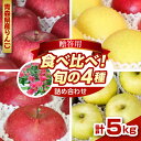 【ふるさと納税】 りんご サンふじ ふじ 金星 王林 食べ比べ 5kg 程度 【 贈答用 】 青森 農家直送 ( 配送時期が選べる: 11月 12月 ) / サンフジ 贈答 セット 詰め合わせ 林檎 リンゴ apple フルーツ 贈り物 送料無料 青森県 五所川原市 ふるさと納税